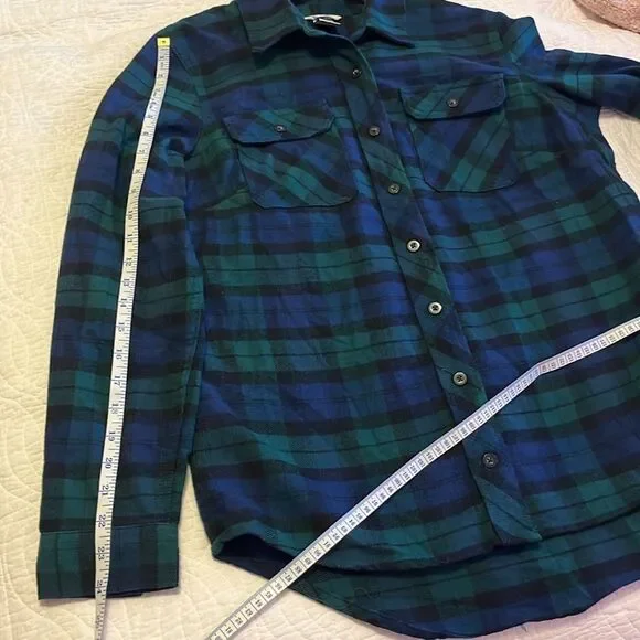 Duluth Trading Co Heavyweight Flannel Plaid Button Down Shirt Cabincore Medium - Picture 6 of 8